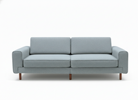 Mokka Üçlü Koltuk - Kadife - Bazalt Yeşili