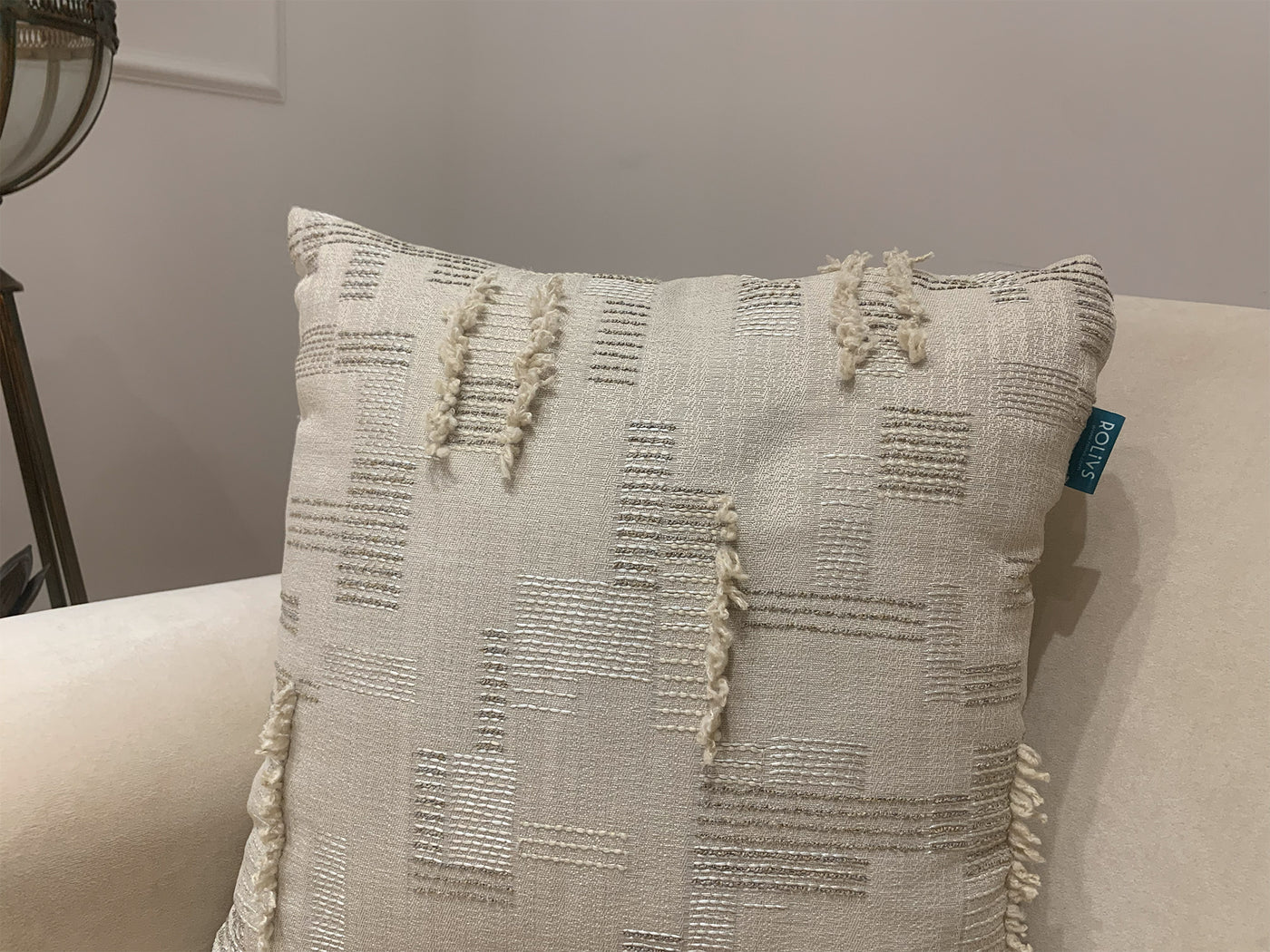 Rolivs Sessiz Kum Kırlent 47x47 cm | Soft Koleksiyon NK2101