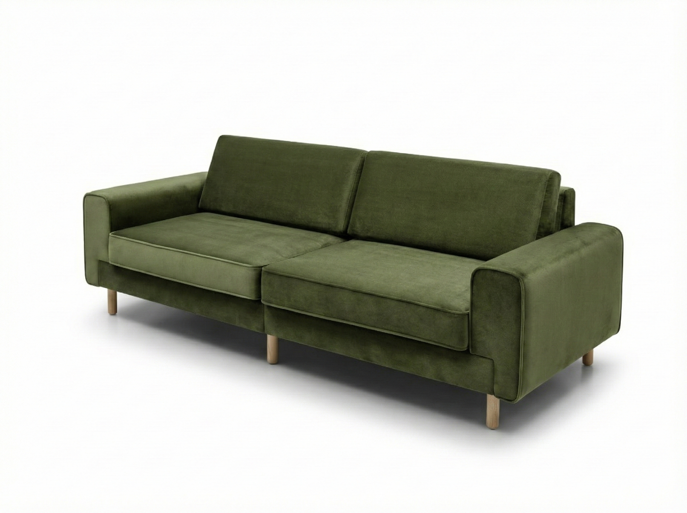 Mokka Üçlü Koltuk - Doğal Doku - Zen Beyazı