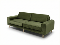 Mokka Üçlü Koltuk - Doğal Doku - Zen Beyazı