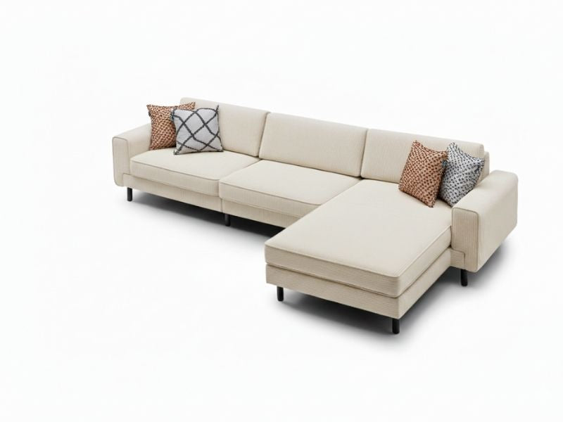 Mokka Mini Köşe - Kadife - Deniz Taşı