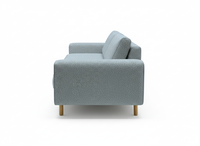 Mokka Üçlü Koltuk - Kadife - Bazalt Yeşili