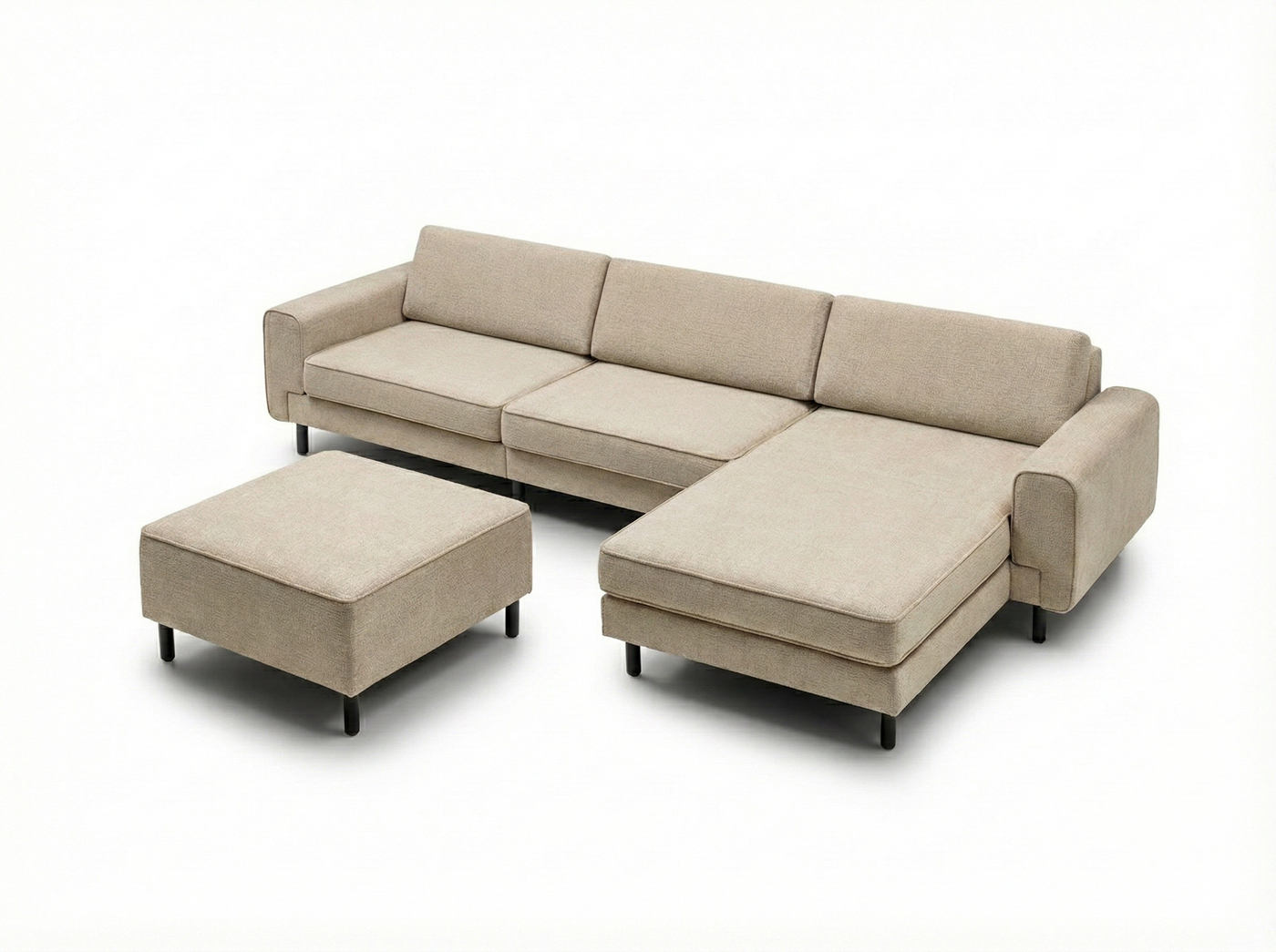 Mokka Mini Köşe - Kadife - Deniz Taşı