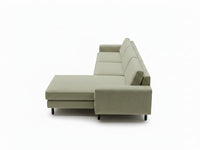 Mokka Mini Köşe - Kadife - Deniz Taşı