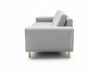 Mokka Üçlü Koltuk - Doğal Doku - Zen Beyazı