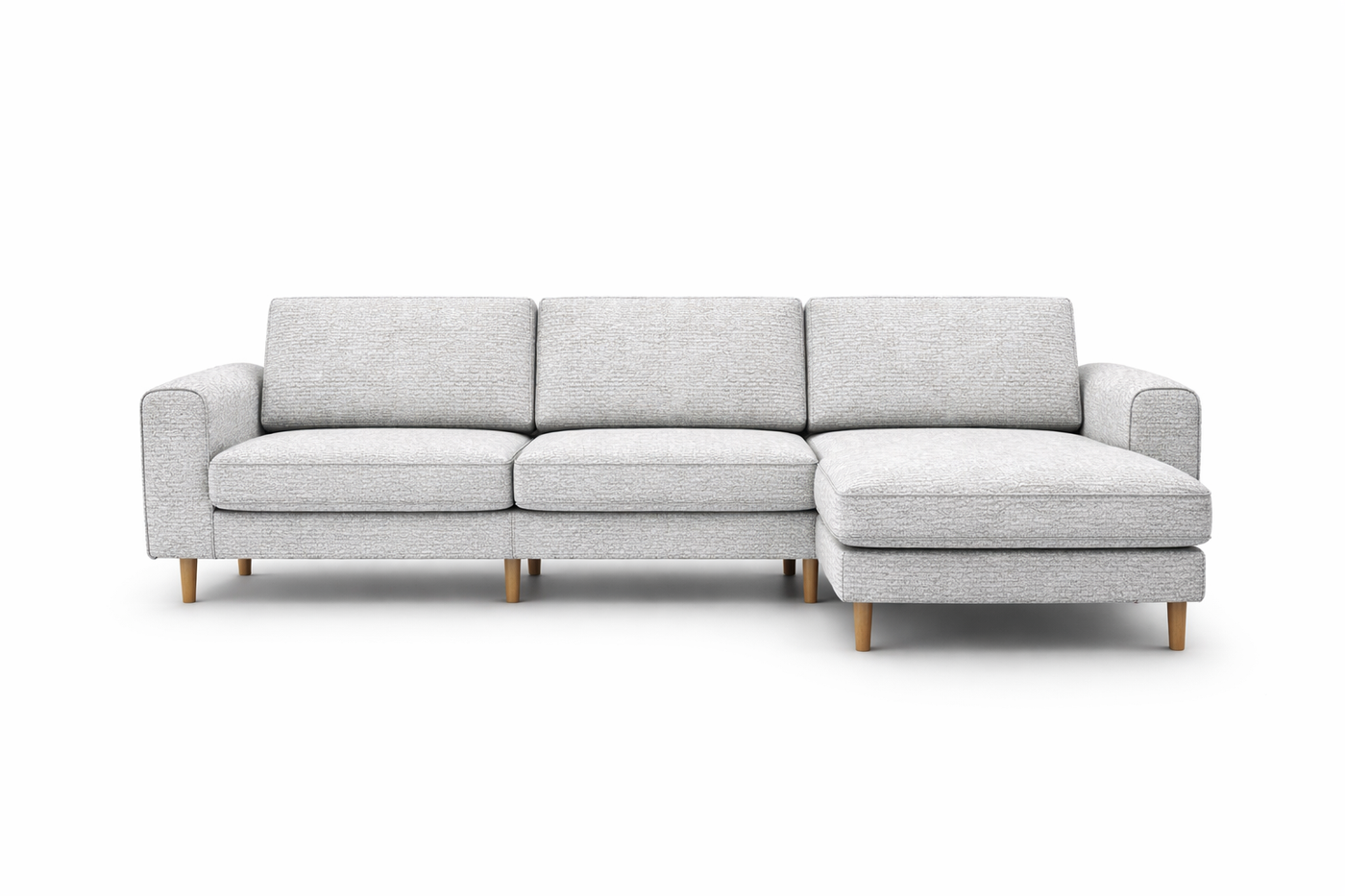 Rolivs Mokka Mini Köşe Koltuk – Doğal Doku – Titanium | Modern, Minimal ve Şık Tasarım