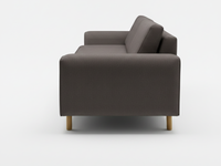 Mokka Üçlü Koltuk - Doğal Doku - Zen Beyazı