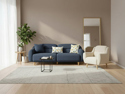 Stella 3+1 Takım - Kadife - Deniz Taşı