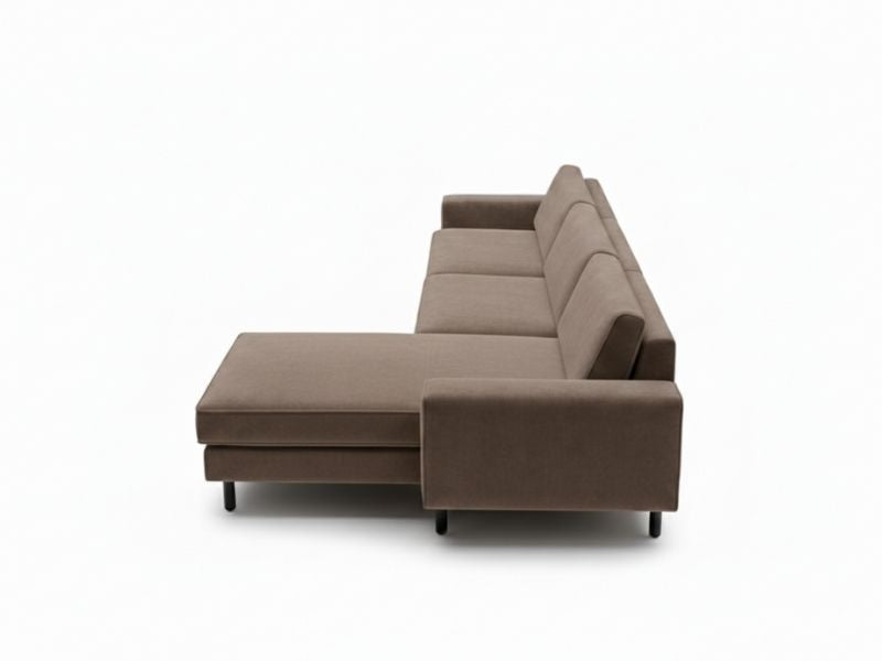 Mokka Mini Köşe - Kadife - Deniz Taşı