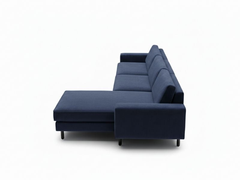 Mokka Mini Köşe - Kadife - Deniz Taşı