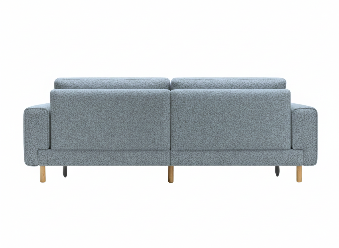 Rolivs Mokka Üçlü Koltuk – Bukle – Aqua | Modern, Yumuşak ve Geniş Oturum