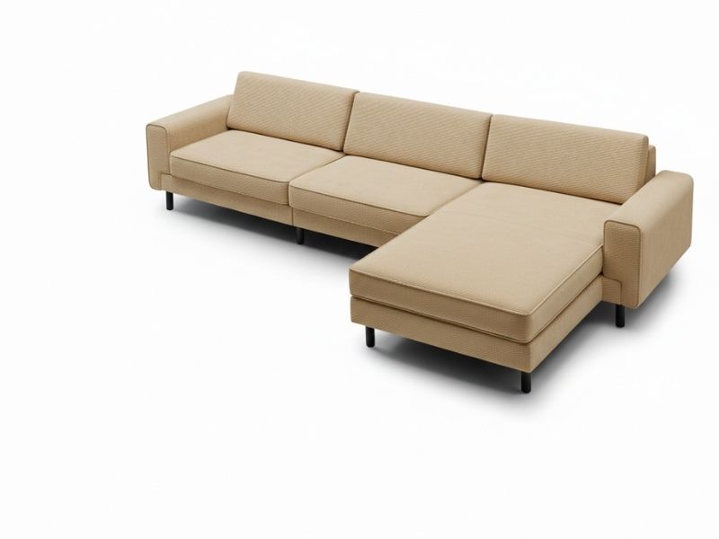 Mokka Mini Köşe - Kadife - Deniz Taşı