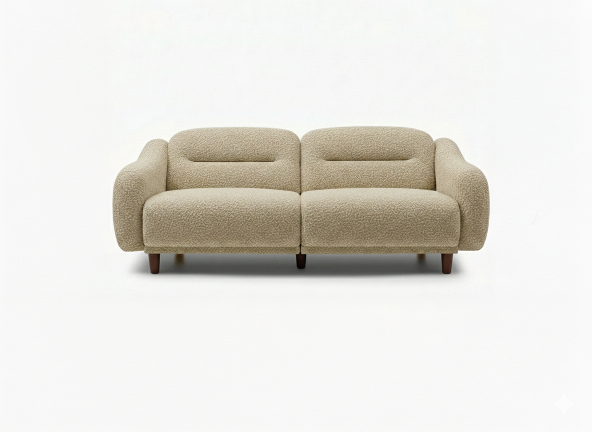 Stella Üçlü Koltuk Bukle Tarçın