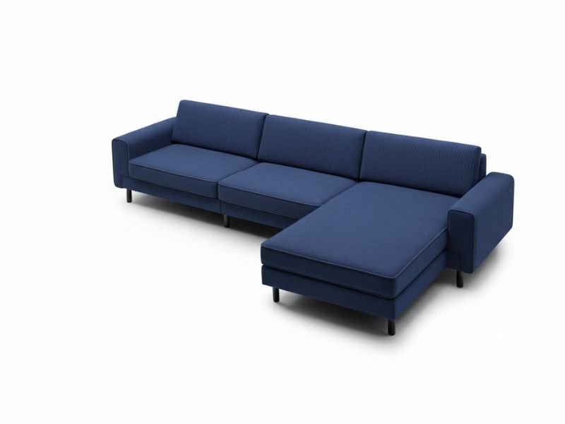 Mokka Mini Köşe - Kadife - Deniz Taşı