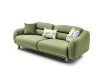 Stella Üçlü Koltuk Kadife Zerdeçal