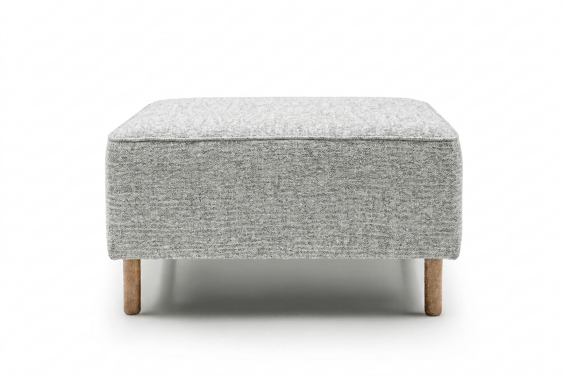 Rolivs Puf | 80 x 80 cm | Doğal Doku – Titanium