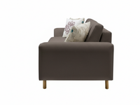 Mokka Üçlü Koltuk - Doğal Doku - Zen Beyazı