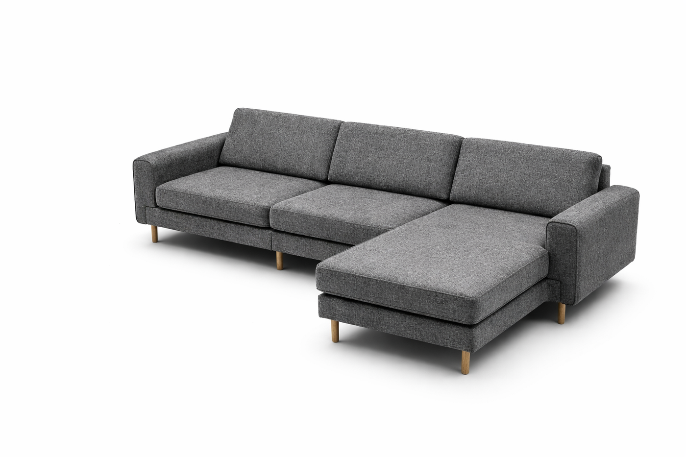 Rolivs Mokka Mini Köşe Koltuk – Doğal Doku – Bazalt | Minimal, Modüler ve Modern Tasarım