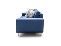 Mokka Üçlü Koltuk - Doğal Doku - Zen Beyazı