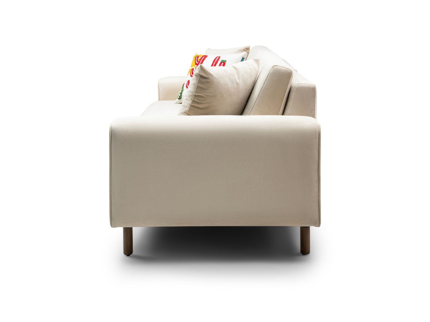 Mokka Üçlü Koltuk - Doğal Doku - Zen Beyazı