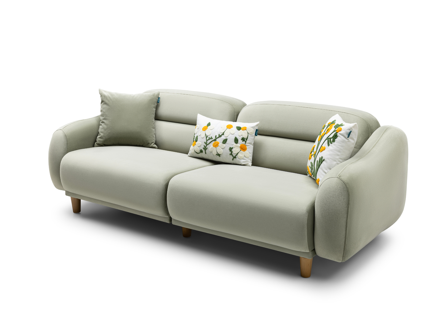 Kadife Çağla Yeşili Ceviz yan görünüm