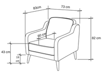 Rolivs Mokka Berjer – Bukle Kumaş - Aqua | Modern, Rahat Oturum
