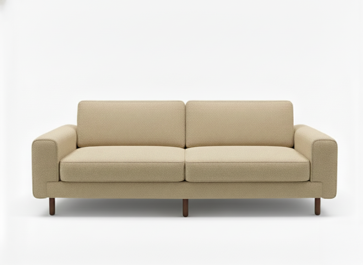 Mokka Üçlü Koltuk - Kadife - Bazalt Yeşili