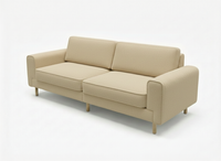 Mokka Üçlü Koltuk - Kadife - Bazalt Yeşili