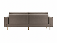 Mokka Üçlü Koltuk - Kadife - Bazalt Yeşili