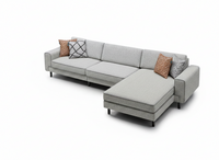 Mokka Mini Köşe - Kadife - Deniz Taşı