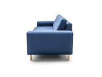 Mokka Üçlü Koltuk - Doğal Doku - Zen Beyazı