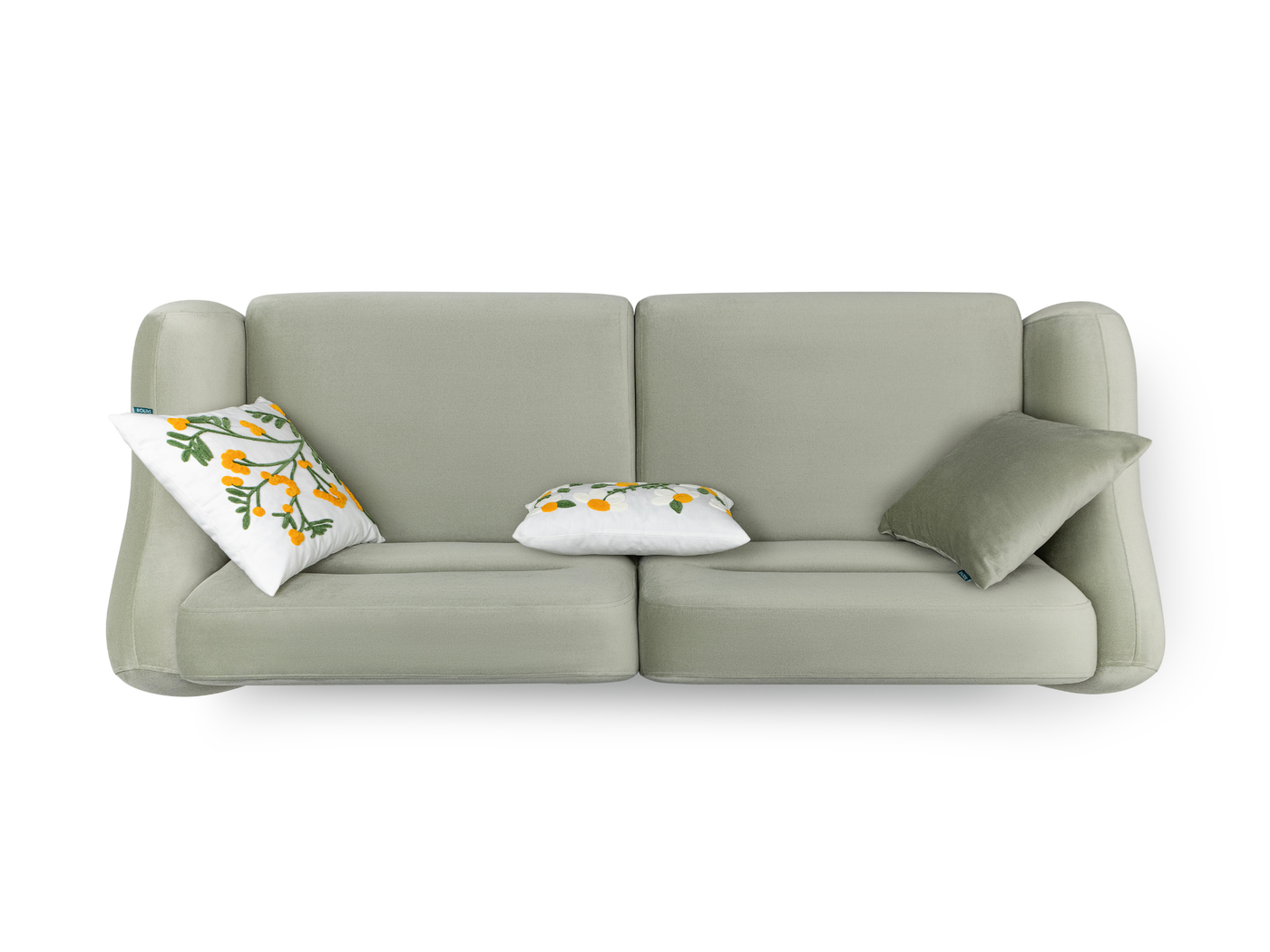 Kadife Çağla Yeşili Ceviz üst görünüm