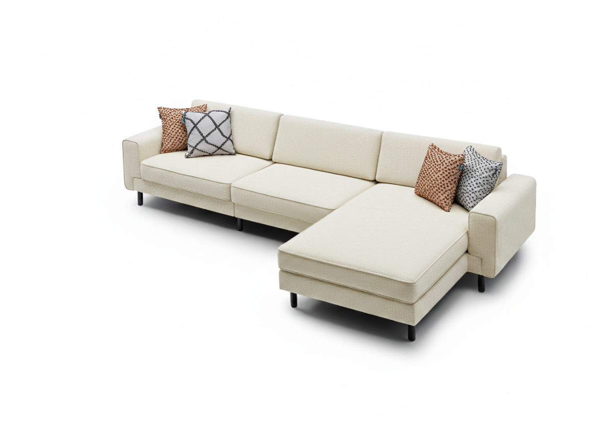 Mokka Mini Köşe - Kadife - Deniz Taşı