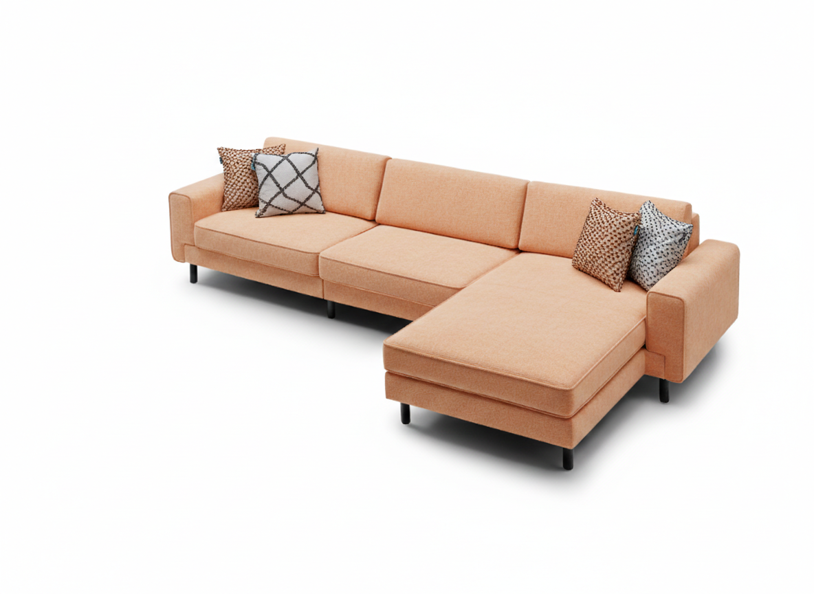 Mokka Mini Köşe - Kadife - Deniz Taşı