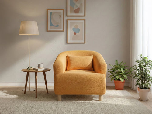 Rolivs Bonita Berjer – Bukle Kumaş –  Retrokil | Modern, Rahat Oturum, Dekoratif Koltuk