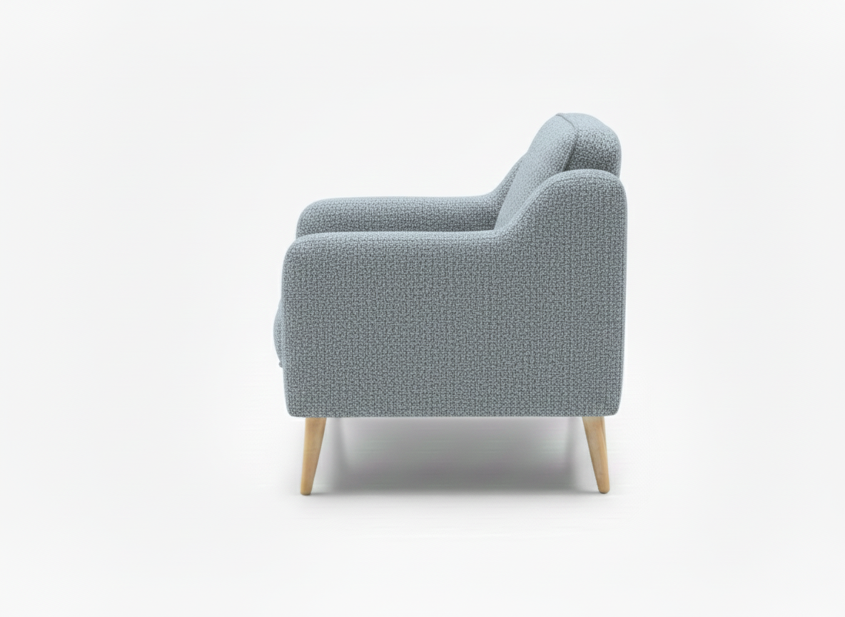 Rolivs Mokka Berjer – Bukle Kumaş - Aqua | Modern, Rahat Oturum