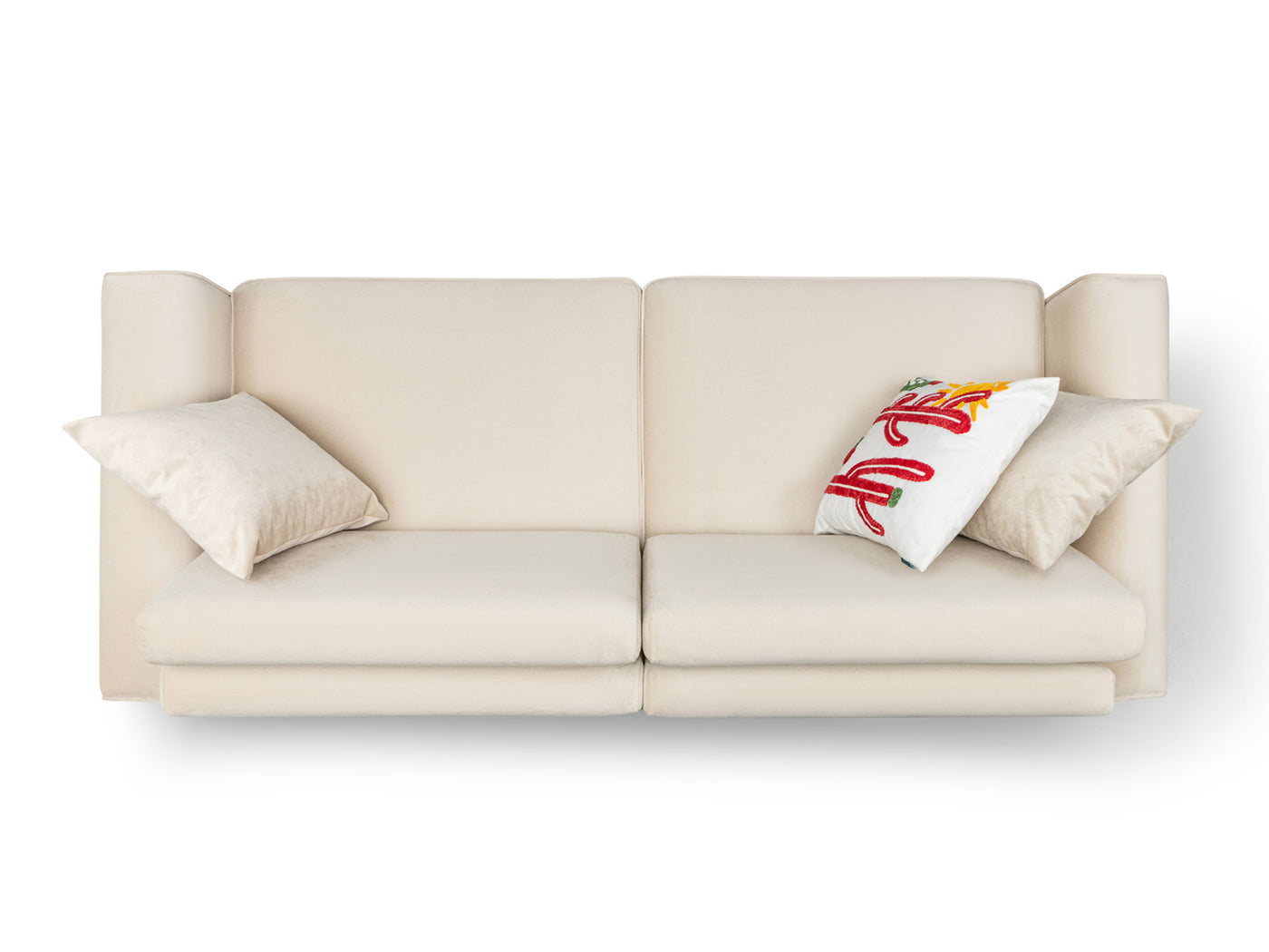 Mokka Üçlü Koltuk - Doğal Doku - Zen Beyazı