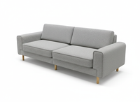 Mokka Üçlü Koltuk - Kadife - Bazalt Yeşili