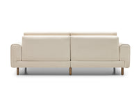 Mokka Üçlü Koltuk - Doğal Doku - Zen Beyazı