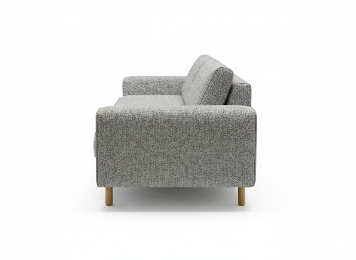 Mokka Üçlü Koltuk - Kadife - Bazalt Yeşili