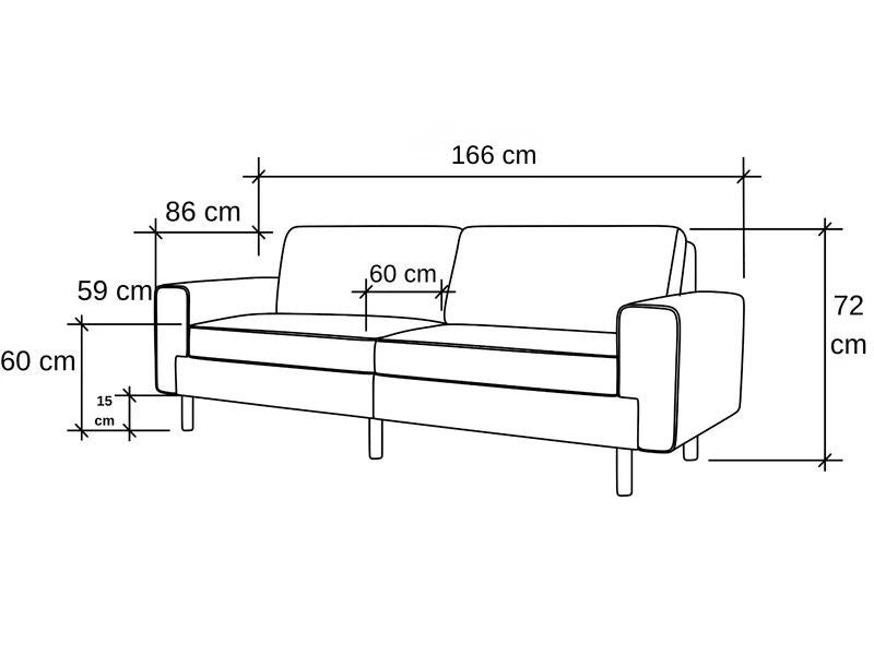 Mokka İkili  Koltuk - Kadife - Çöl Kumu Boyutlar