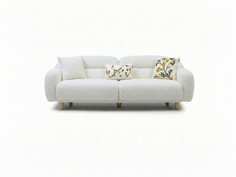 Stella Üçlü Koltuk Bukle Tarçın