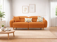 Stella Üçlü Koltuk Bukle Tarçın