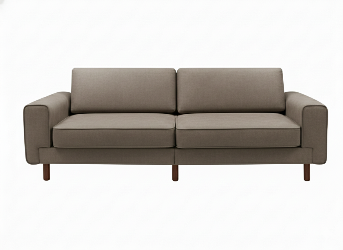 Mokka Üçlü Koltuk - Kadife - Bazalt Yeşili