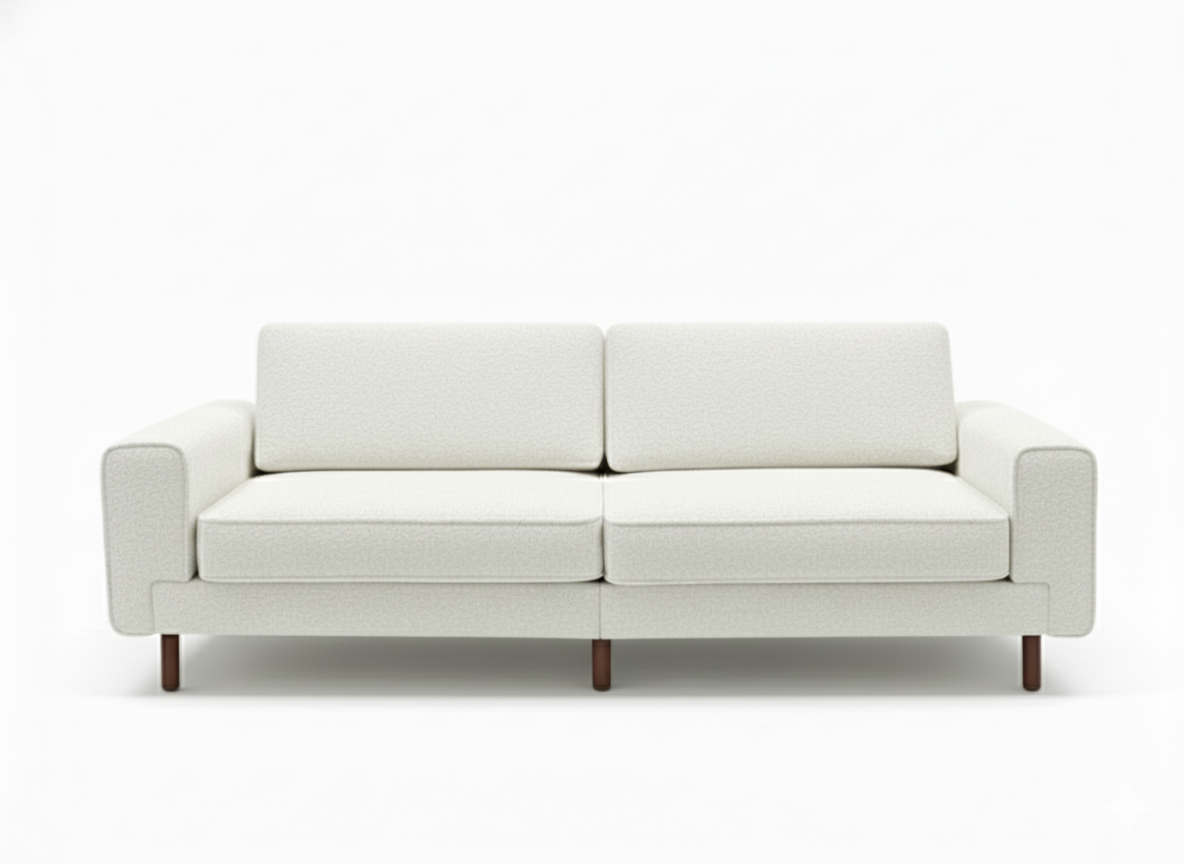 Mokka Üçlü Koltuk - Kadife - Bazalt Yeşili