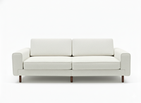 Mokka Üçlü Koltuk - Kadife - Bazalt Yeşili