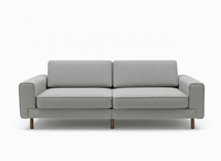 Mokka Üçlü Koltuk - Kadife - Bazalt Yeşili