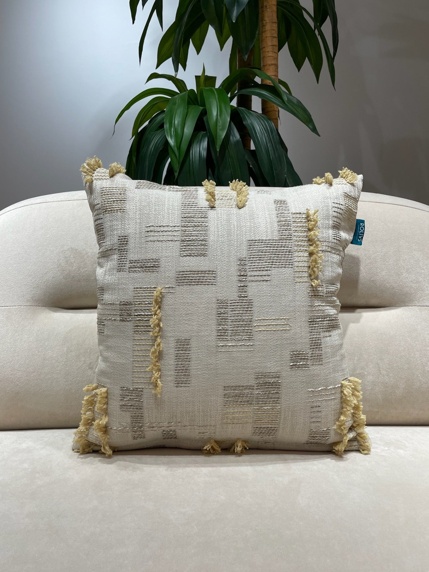 Rolivs Hasat Vakti Kırlent Kılıfı 47x47 cm | Soft Koleksiyon Dekoratif Yastık Kılıfı