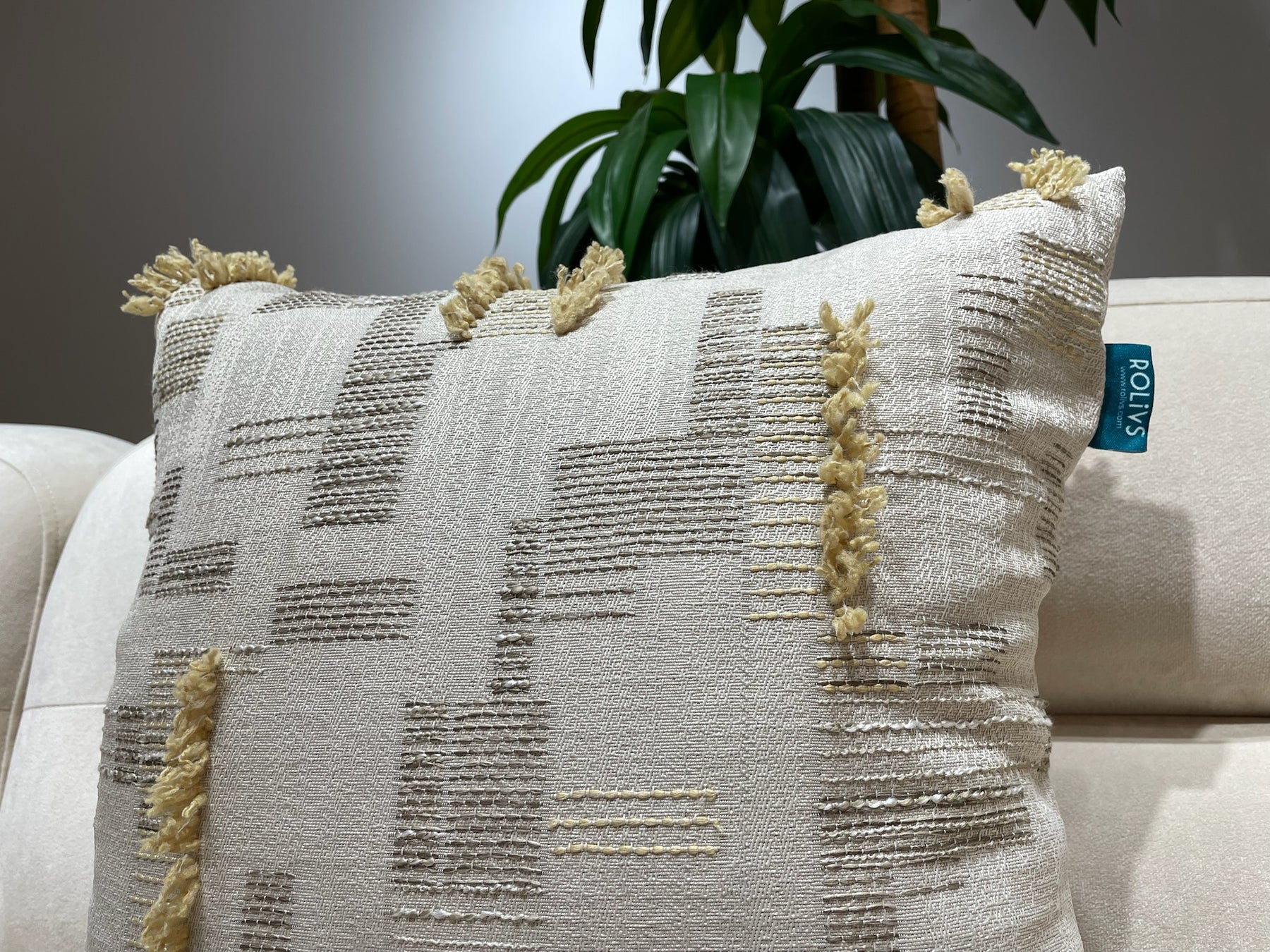 Rolivs Hasat Vakti Kırlent Kılıfı 47x47 cm | Soft Koleksiyon Dekoratif Yastık Kılıfı