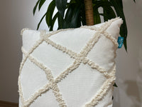 Rolivs Alven Kırlent 47x47 cm | Cream Texture Punch Dekoratif Yastık